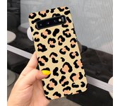For Samsung S10+ S10E S10 Cover Liquid Silicone Cow Print Lovely Case Back Shell Fundas For Galaxy S10 Plus S 10 Soft Matte Capa