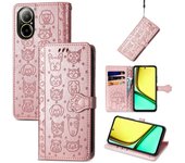 For Oppo find X7 reno11 realme 667 ultra pro 4G carcasa de móvil de cuero chino carcasa de billetera resistente a los araña