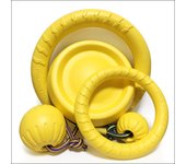 EVA toy ball grinding teeth cleaning to remove bad breath dog bite rope ball pet toy fitness ring, bite resistance