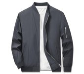 MAGCOMSEN Bomber Jacket for Men Casual Sportswear Lightweight Windbreaker Baseball Jacket with Zipper Pockets