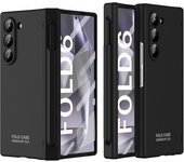 Pen Container For Samsung Galaxy Z Fold 6 Case Matte Hard Back Hinge Protective Film Cover