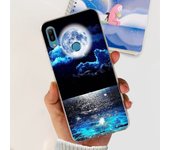 For Huawei Y6 (2019) Phone Case Y6 Prime (2019) Back Cover Transparent Slim Soft TPU Rubber Bumper Child Fashion Cartoon Pattern