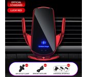 cargador inalámbrico para coche, soporte magnético de teléfono automático de carga rápida, 15W, Compatible con Samsung, Huawei, iPhone y Android