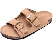 2023 Summer Men's Mule Clog Cork Sandals Classic Two Buckle Cork Slippers