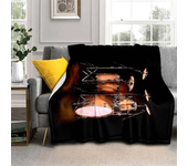Drum Kit Music Instruments Flannel Blanket，Warm and Soft Blanket  For Couch Sofa Office Home Travel Camping Birthday Gift.