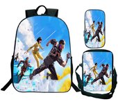 3Pcs Set School bags with Lunch bag Pencil Case,Custom Backpack Add with Your Logo or text , Kids Bags with 3D Football Printed