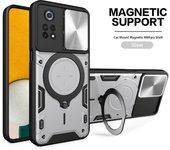 Armor Ring TPU Case For Xiaomi POCO X4 Pro X5 C3 C31 Redmi 9C 10C 12C 10A 11A A1 Note 12 11 Mi 12T 13 Slide Camera Protective