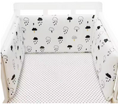 Protector de cuna Chichonera Para bebé, barrera envolvente Para cama infantil, cojín Para recién nacidos, cuna trenzada