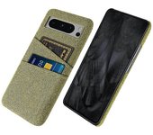 For Google Pixel 8 Pro Case Anti-Drop Cloth+PC Phone Shell with Dual Card Holder