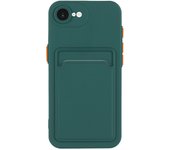 Card Slot Bag Holder Case For iPhone 16 15 14 13 12 11 Pro 10 X XR XS Max Wallet Shockproof Soft Silicone Back Cover