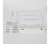 Folding Shower Seat for Wall Mounting, up to 130 kg Folding Seat Shower Chair Foldable Wall Folding Chair 36 x 33 x 5 cm