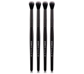 ZOREYA-Juego de brochas de maquillaje negro, brocha de maquillaje Kabuki, brocha para ojos, base en polvo, colorete, sombra de o