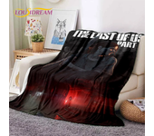 The Last of Us Horror Game TV Joel Pedro Flannel Blanket for Beds Bedroom Sofa Picnic,Throw Blanket for Outdoor Leisure Nap Gift