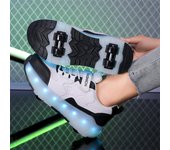 Mob Shoes Patines Con Ruedas Recargables Con Luces LED Para Niños Y Adultos