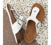 Summer cork flip-flops couple men's and women's shoes beach sandals