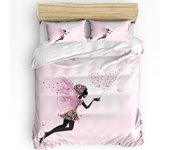 Black And White Butterfly Flower Art 3pcs Bedding Set For Bedroom Double Bed Home Textile Duvet Quilt Cover Pillowcase