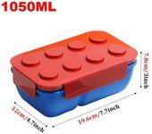 DIY Creative Lunch Box Microwave Heating Sealed Building Blocks Bento Box Multifunction Large Capacity Picnic Fruit Salad Box