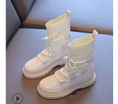 Bajo tubo fly-knit correas niñas botas niñas botas cortas calcetines botas marea