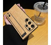 Pure Pigment Leather Wristband Phone Case For Samsung Galaxy S24Ultra S24+ S24 S23Ultra s23 Minimalist design