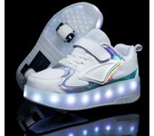 Nuevo Niños Luminosos De Dos Ruedas De La Mafia Zapatos De Adultos De Luz Zapatos De La Rueda De Los Hombres Y Las Mujeres Zapatos De Patinaje Sobre Ruedas