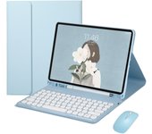 Wireless Magic Keyboard for iPad Pro Case 11 2024 Spanish Bluetooth Keyboard and Mouse