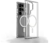 Luxury Clear Magnetic Case For Samsung Galaxy S24 S23 S22 Ultra Plus For Magsafe Wireless Charging Shockproof Cover Accessories