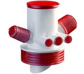 Anti odor Sink Drain Pipe Adapter neat Sealing Ring Dishwasher Water Pipe Connector Multifunctional Kitchen Basin Sewer Branch