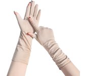 Anti-UV Women Sunscreen Gloves Lengthen Breathable Sun Protection Riding Gloves Touch Screen Thin Summer Driving Mittens Girl