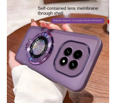 Para xiaomi POCO X7/ poco x7 pro funda suave transparente con anillo lente magnética funda protectora trasera para POCO X7