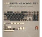189 PBT Double-Shot Black Grey ISA Profile Keycaps Key Cap For MX Switches Womier Gk61 Anne Pro 2 Nical Gaming Keyboard
