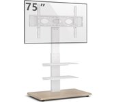 Soporte TV Pie para Pantallas de 32 a 70 Pulgadas de Curvos Planos Plasma OLED LCD LED hasta 50 kg, Soporte TV Pie Altura Ajustable con Giratorio, MAX VESA 400x400 mm