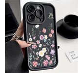Shockproof Soft TPU Case For iPhone 15 16 Pro Max 14 13 12 Pro Max 15 Plus 11 Bumper Flowers Pattern Silicone Phone Back Cover