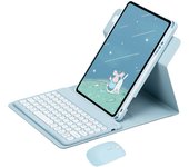 360 Rotation Stand Case For iPad 5th/6th Generation/Air 2/Air 9.7 inch Teclado Cover with Pencil Holder Español Teclado
