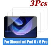 3Pieces HD Scratch Proof Tempered Glass Screen Protector For 11 2023 Xiaomi MI Pad 6 Pro Tablet Protection Film