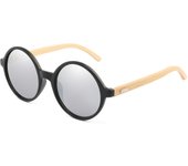 Gafas de montura redonda gafas de sol de pierna de bambú redondas retro gafas de sol de pierna de madera
