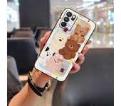 Phone Pouch Anti-dust Phone Case For OPPO Reno6 Pro Durable Mobile Case Fashion Design Cartoon Shockproof TPU Protective