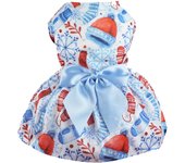 Christmas Dog Dress Pet Cat Funny Holiday Party Santa Dress Up Apparel