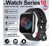 2025 New Watch 10 Smart Watch Men's Sports NFC Always Display Body Temperature Fitness Series For iOS Original 500+Customized Wallpaper, Fashion Gift Bluetooth Call Smart Watch