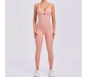 Seamless Yoga Jumpsuits Sports Fiess Hip-Lifting Cross Shoulder Strap Beauty Back One-Piece Gym Workout Tracksuits for Women