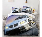 Sports Car Duvet Cover Sets Full Size,3 Piece Race Car Bedding Sets with Pillowcases for Teens Boys 2/3pcs Polyester Quilt Cover