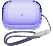 Funda transparente con cordón para Airpods Pro 2 gen, funda transparente para auriculares inalámbricos, funda para AirPods Pro 2. ª, funda antipérdida con correa de cuerda