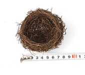 Round Rattan Easter Handmade DIY Craft Vine Simulation Bird Nest Egg Decor Props Home Garden Window bird house