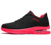 Los hombres de la moda zapatos deportivos casual flyknit transpirable moda ligera zapatos para correr suave amortiguador de aire inferior de los zapatos de los hombres