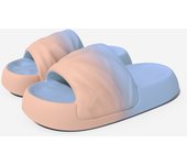 Cambio gradual zapatillas geométricas fondo grueso pisando mierda sensación de fondo suave antideslizante