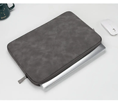 Bolsa protectora de cuero PU para ordenador portátil de 11, 13, 14, 15 pulgadas, funda para tableta, bolsas de almacenamiento, funda delgada para portátil para Macbook perfecta