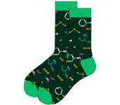 Funny men's socks red wine pocket watch beer pattern in tube socks