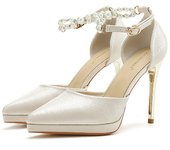 2024 new style women's shoes/sandals/high heels/stilettos/pointed toes/spring/summer/autumn/winter/banquet/wedding/work/leather/Beige