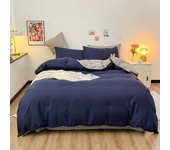 1 pc housse de couette  Dark Gray Color Duvet Cover Double Size