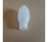 1/4/8pcs Pack clear frost G9 glass shade replacement 20mm opening hole bullet pattern G9 lampshade cover 10cm long bulb cover