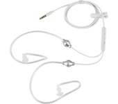 3.5mm Stereo Air Tube Wired Earphone Anti-radiation Binaural Headsets Noise Isolating Earbuds micr for Mobilephone